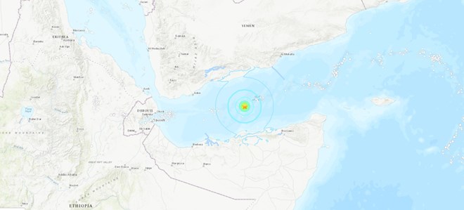 زلزال بقوة 5.6 درجة يضرب خليج عدن دون وقوع أضرار أو إصابات 